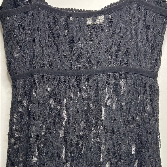 Zara Elegant Sheer Black Lace Maxi Slip Dress Lingerie Valentines Size S - Picture 10 of 16